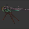 Modern Machine Gun Sci-Firearms 3d model