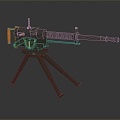 Modern Machine Gun Sci-Fi Firearms 3d model