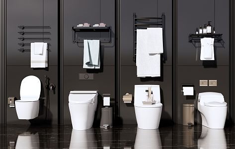 Modern toilet 3d model