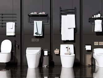 Modern toilet 3d model
