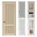 Modern Swing Doors With Various Panel Designs And Glass Inserts For Home Interior