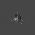 Armed Military Helicopter With Mounted Weapon System For Aerial Combat Missions