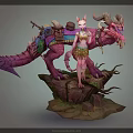 Modern game character fantasy beast fantasy 3d model