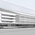Modern Multi Storey Office Building With Large Glass Windows And Sleek Exterior Design