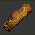 Freshly Baked Golden Brown Swirl Pastry Bun With Delicious Fluffy Texture And Round Shape