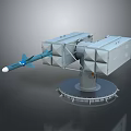 Modern Military Missile Weapon System With Launcher Platform And Structural Design 3d model