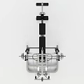 Multifunctional Fitness Equipment With Seated Bench Barbell And Cable System