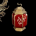 Chinese Lantern Lamps Mid-Autumn Chandelier 3d model