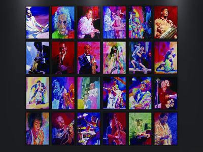 Vibrant Figurative Oil Paintings Colorful Framed Wall Display Art Collection 3d model Vibrant Figurative Oil Paintings Colorful Framed Wall Display Art Collection 3d model