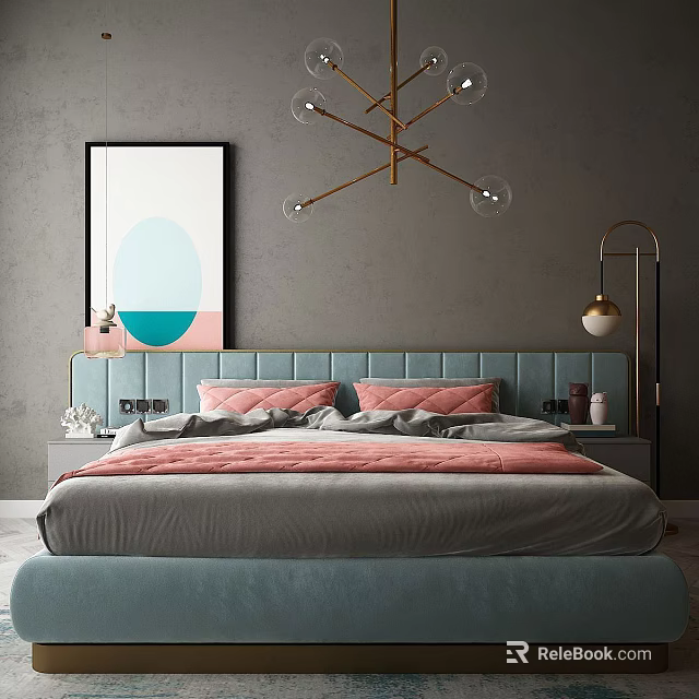 Modern Technology Exhibition Hall Interior With Interactive Displays And Digital Screens 3d model