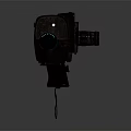Vintage Film Movie Camera Classic Retro Design Old Photography Equipment With Mechanical Parts