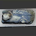 Game Movie Character Bronze Mythical Beast Statue Reclining on Stone Pedestal with CHENXIANGJUN 2024 Nameplate