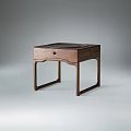 New Chinese Style Corner Table Solid Wood Corner Table 3d model