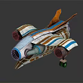 Modern Airliner With Orange Blue Stripes Sleek Aerodynamic Design And Engines