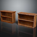 Two Wooden Shoe Cabinets With Open Shelf Design For Home Entryway Storage