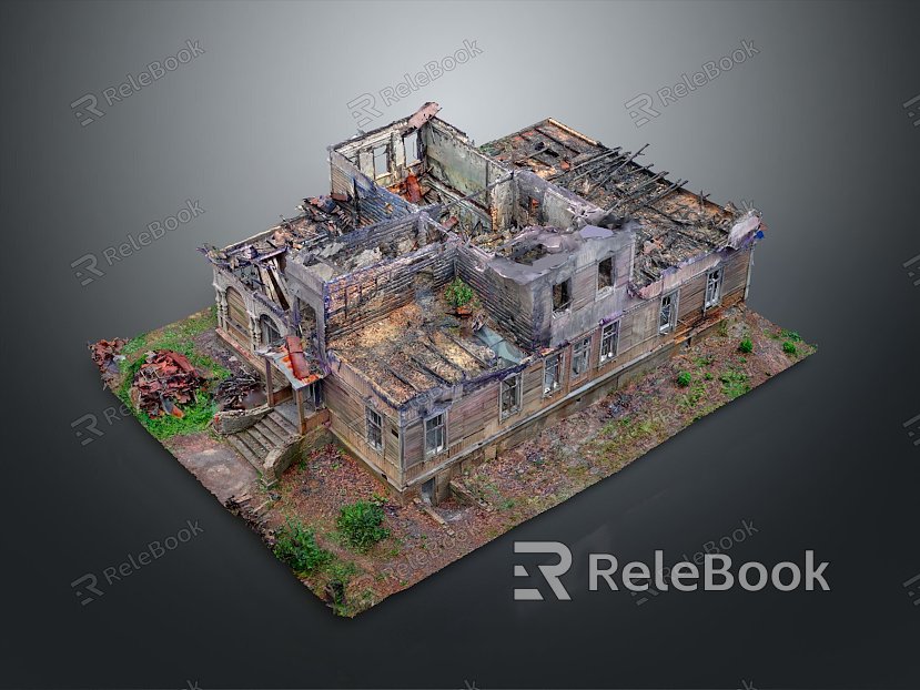 Monuments Sites Sites Sites Ruins Castle Fortress Ancient Castle Ancient Ruins Realistic model