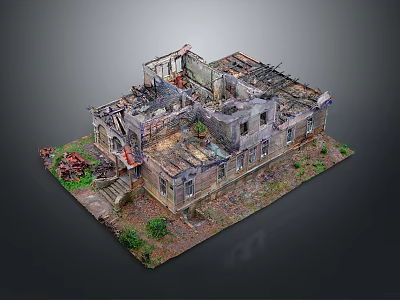Monuments Sites Ruins Castle Fortress Ancient Castle Ancient Ruins Realistic 3d model