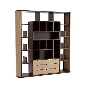 New Chinese Bookcase 3d model