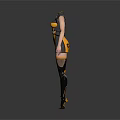 Two Humanoid Characters With Insect Inspired Red Black And Yellow Costumes