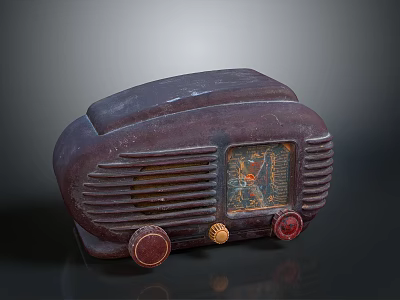 Vintage Computer With Retro Design Classic Desktop And Old Fashioned Display Screen 3d model