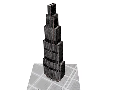 Modern Office Building Skyscraper With Tall Glass Facade And Urban Architectural Design 3d model