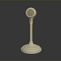 Microphone Amplifier Capacitor Microphone High-end Microphone Wheat Desktop Microphone Broadcasting Microphone 3d model