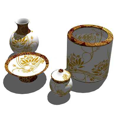 Modern Tableware 3d model