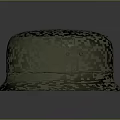 Beige Flat Top Hat With Brim And Two Small Holes For Casual Fashion