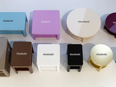 Modern Coffee Table Set Coffee Table Side Table Tail Table Accent Table 3d model