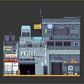 Japanese Style Multi Story Commercial Building With Colorful Shop Signs And Urban Architectural Details