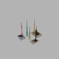 Colorful Modern Glass Candle Holders With Unique Designs And Decorative Styles
