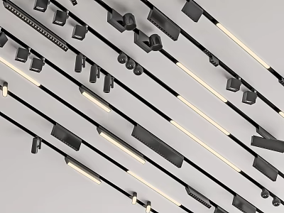 Modern Downlights And Spotlights With Various Styles For Interior Lighting Design 3d model