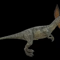 Double Crest Dragon Double Crowned Dragon Dinosaur Reptile Ancient Biology Meat-eating Dinosaur Jurassic Low Face Number Low Model Simple Model Game Movie and TV Level Super Realistic 3d model