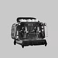 Professional Grade Espresso Machine With Dual Steam Wands And Cups On Top Modern Kitchen Appliance
