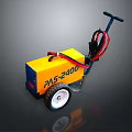 Yellow Wheeled PAS 2400 Equipment With Black Handle And Red Cables