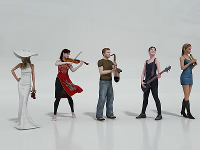 Performing Singing Characters 3d model