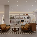 Elegant Modern Clothing Store Interior With Display Shelves Clothes Shoes And Bench