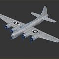 Modern Fighter Aircraft Old World War II Aircraft 3d model