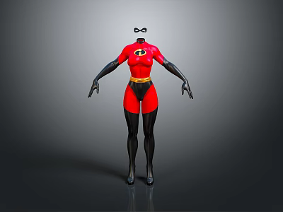 Super Marines Style Tight Costume Uniform Tight Costume Sci-Fi Costume 3d model