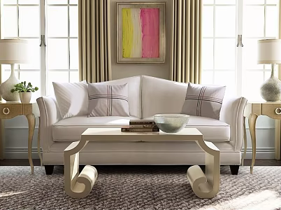 Double sofa 3d model