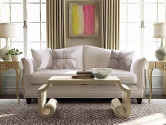 Double sofa 3d model