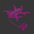 Advanced Quadrotor Drone for Space Exploration Missions with Rechargeable Battery and Aerial Support