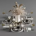 Modern Tableware 3d model