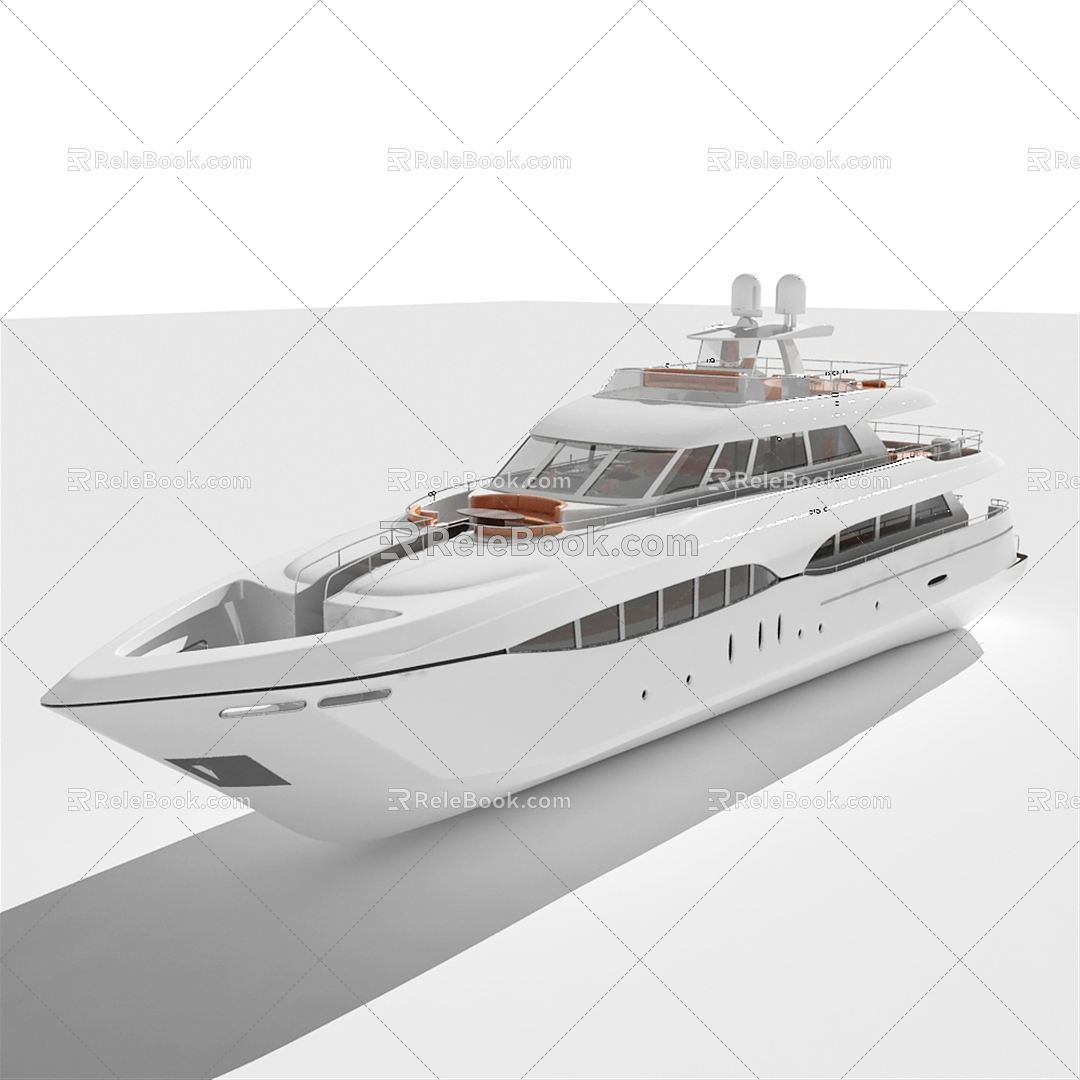 Modern Yacht Boat Yacht 3d model