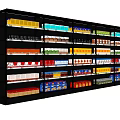 Shelf Storage Rack Supermarket Shelf Display Rack Display Cabinet Display Cabinet Snack Cabinet 3d model