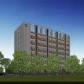 Birds Eye View Planning of Modern Residential Complex With Green Spaces and Walkways