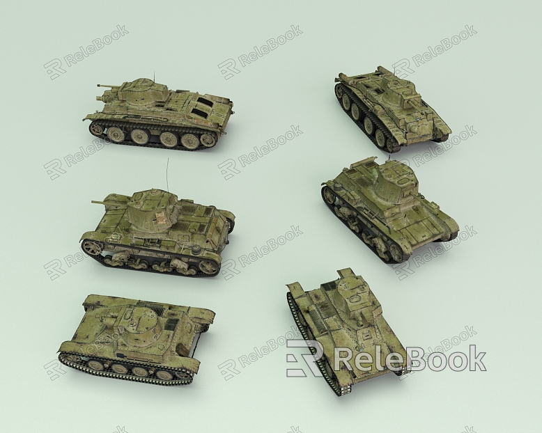 Modern tank tank fighting vehicle model