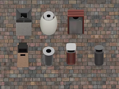 Modern trash can trash can trash can 3d model Modern trash can trash can trash can 3d model