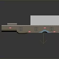 Indoor Skate Park With Multiple Ramps Blue Wooden Structures Gray Floor Red Signs And Ceiling Lights