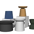 Modern Side Tables In Blue Brown Black White Green With Various Designs